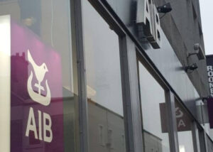 Exterior of AIB bank painted, Galway